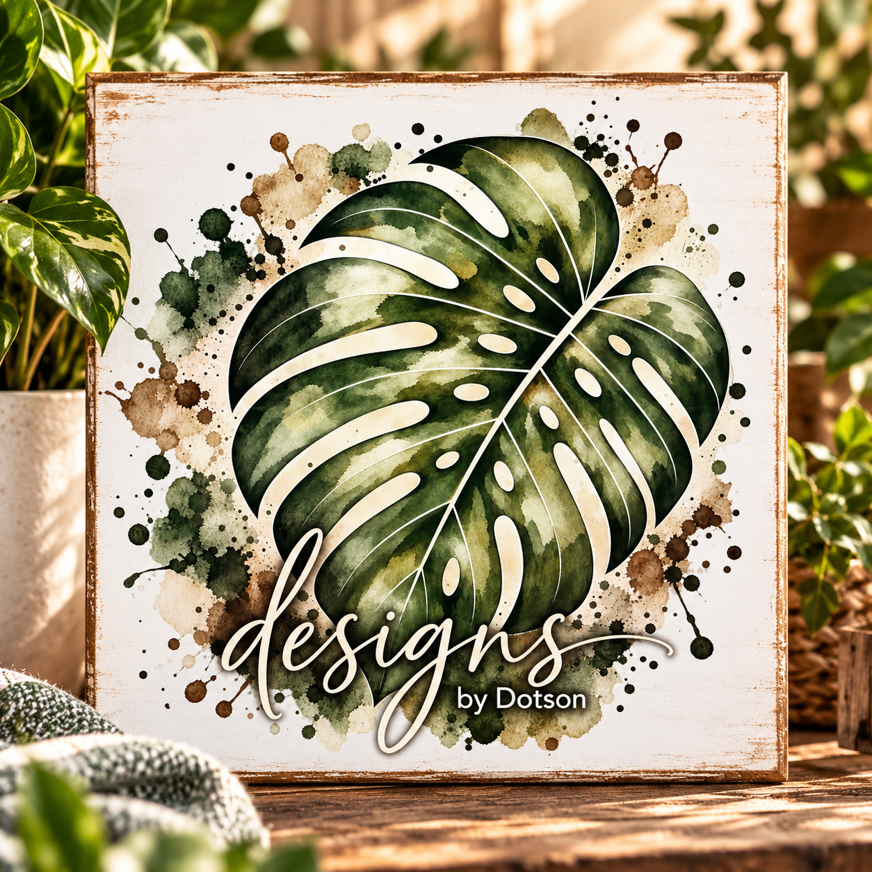 Designs by Dotson monstera graphic