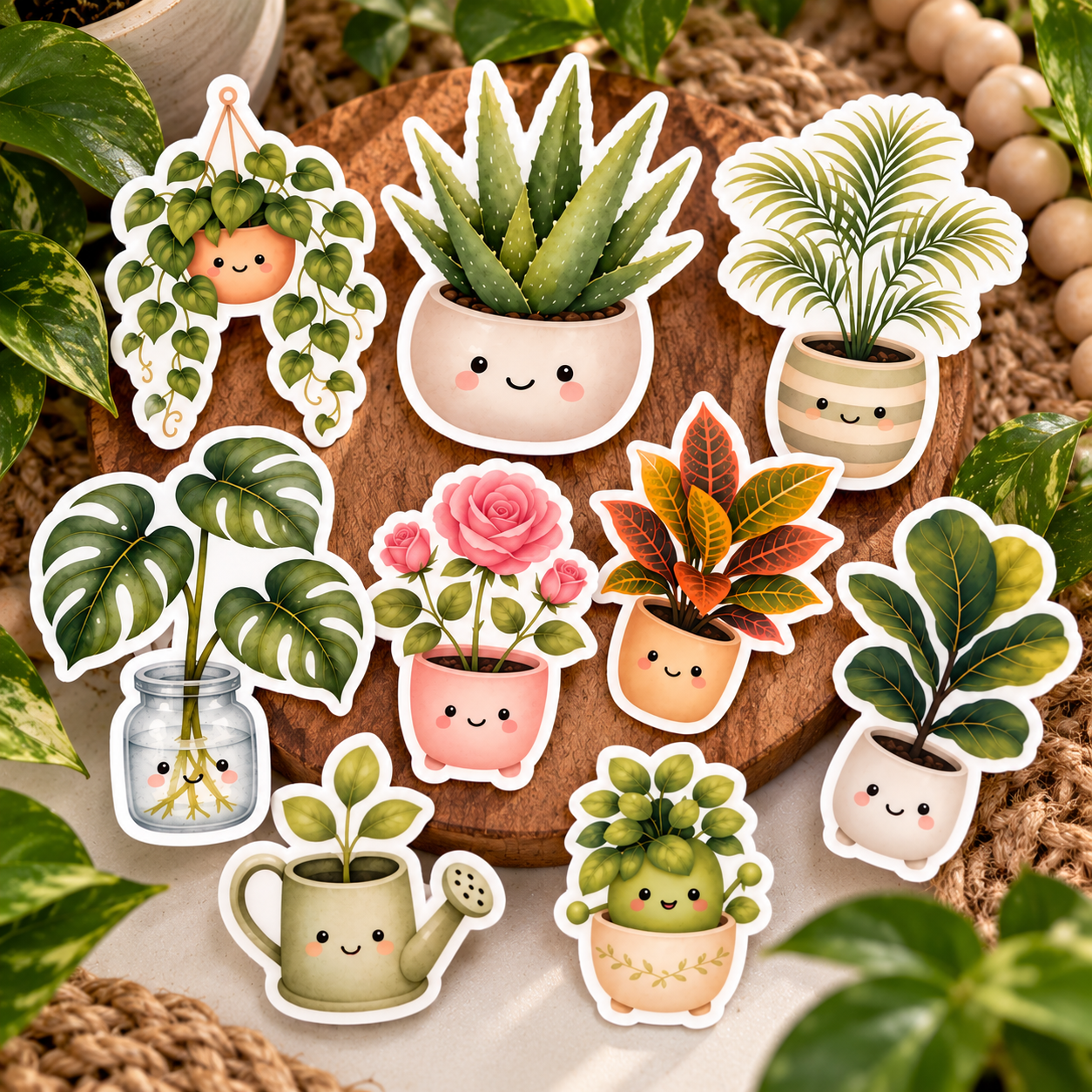 Custom plant stickers